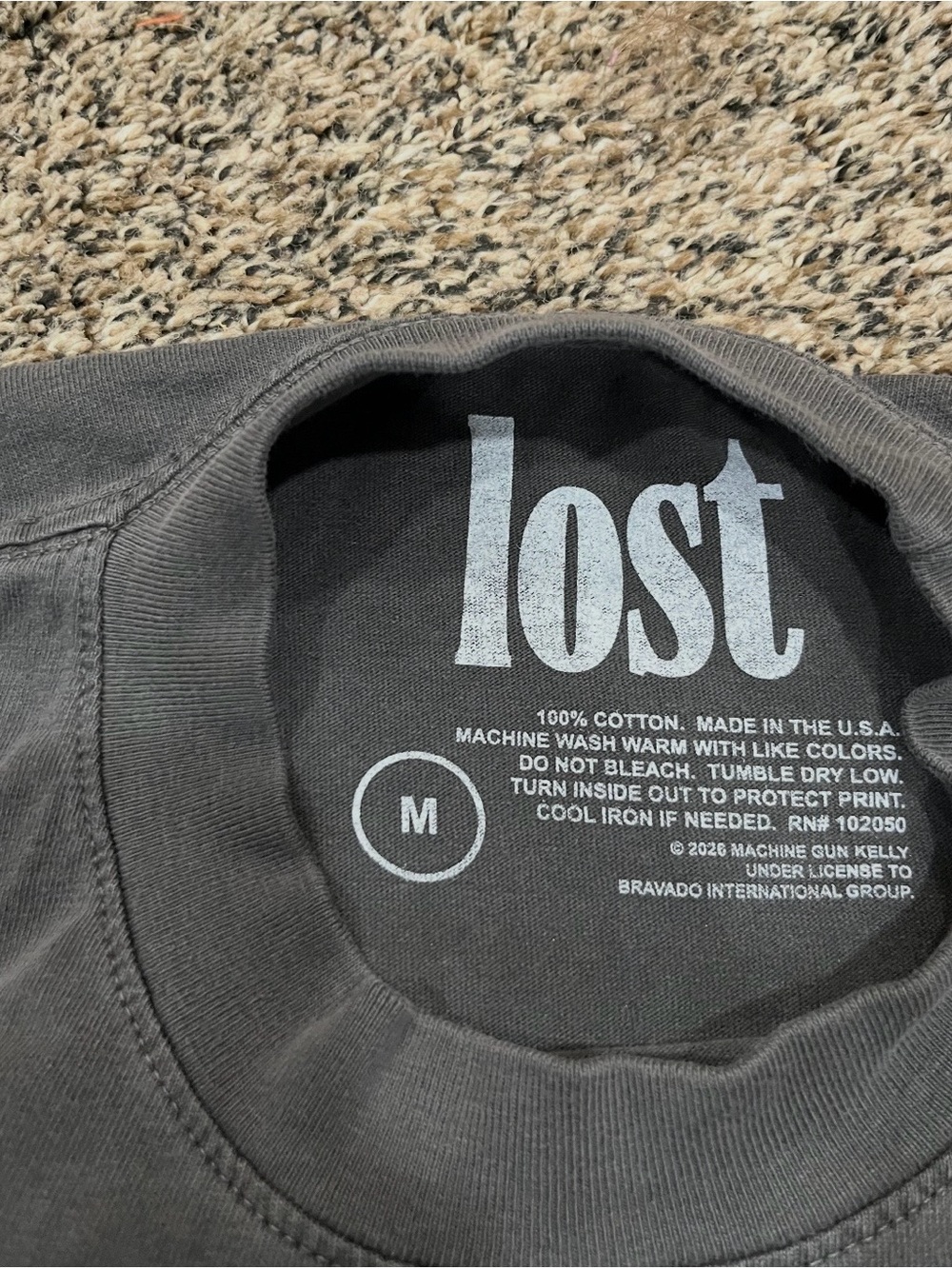 Mgk Lost American tour tee shirt Black Graphic Print - Picture 2 of 3